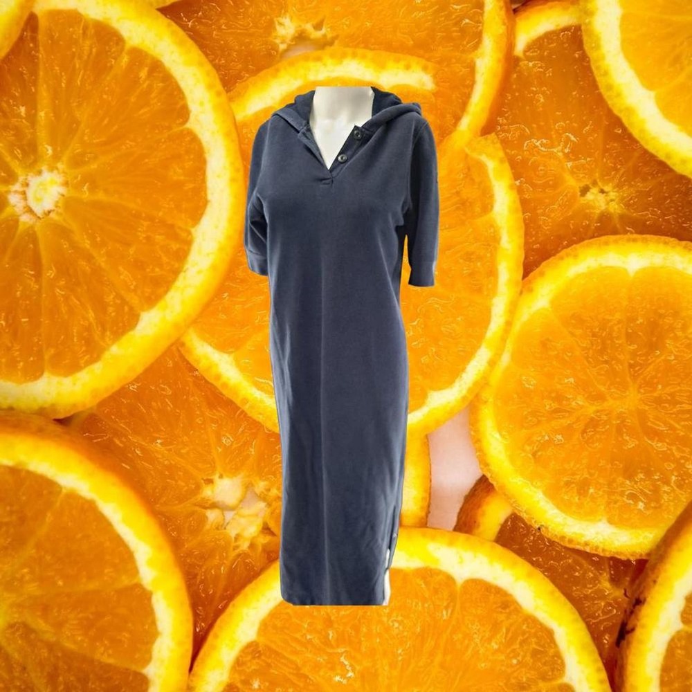 Lauren Ralph Lauren Blue‎ Hooded Polo Dress Size S